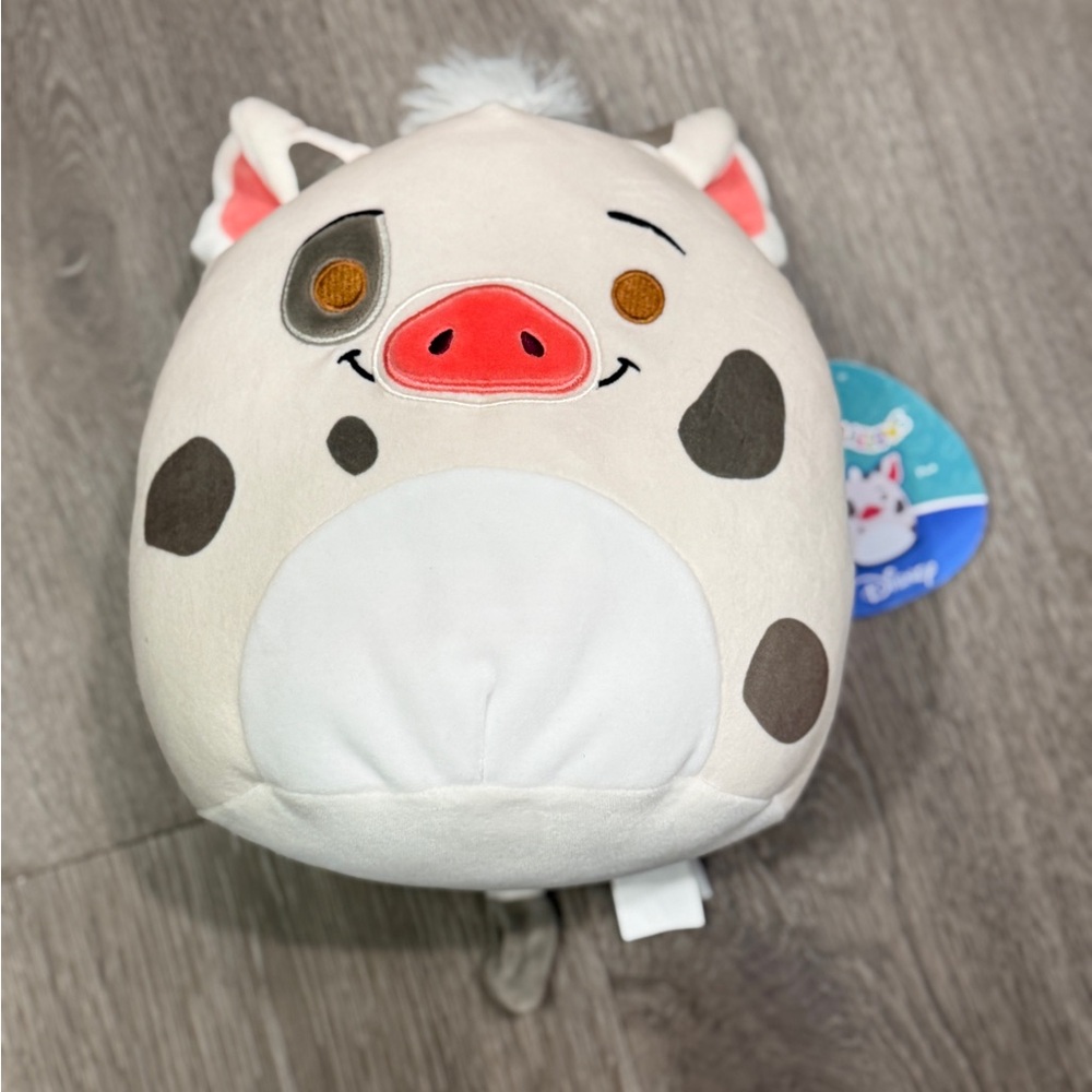 Disney Pua Squishmallow Plush - Pink, White, and Gray 8‎ inch